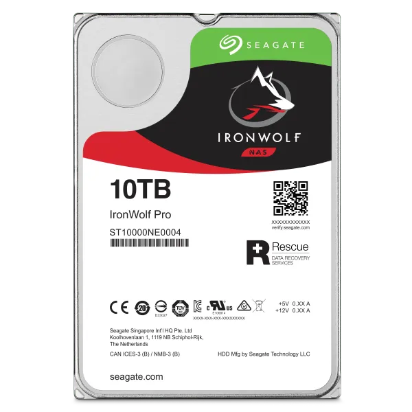 Seagate Ironwolf Pro ST10000NT001 10TB 3.5'' HDD NAS Drives 7200 RPM; SATA 6GB/s Interface; 256MB Cache;550TB/Year; Unlimited Ba - image 10
