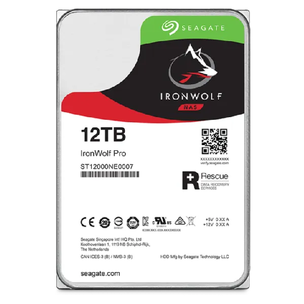 Seagate Ironwolf Pro ST12000NT001 12TB 3.5'' HDD NAS Drives 7200 RPM; SATA 6GB/s Interface; 256MB Cache;550TB/Year; Unlimited Ba - image 4
