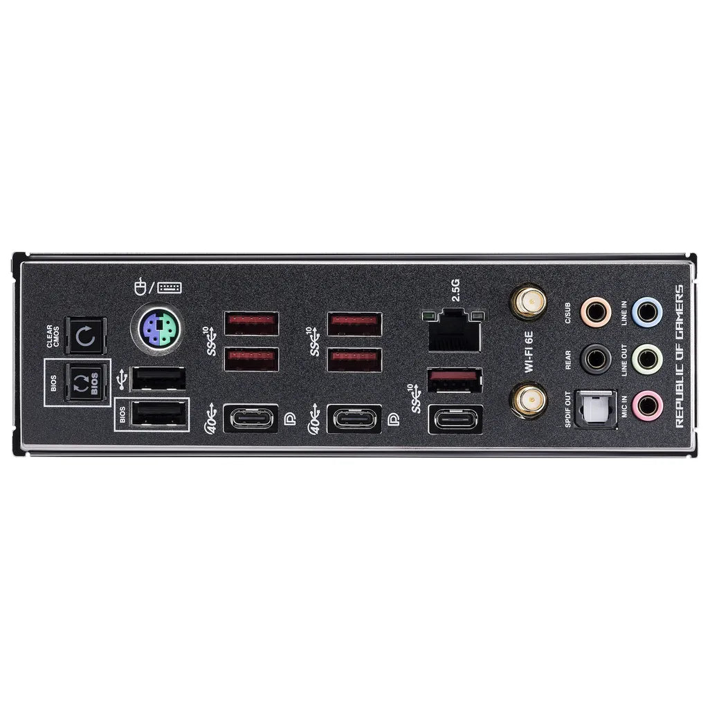 ASUS ROG CROSSHAIR X670E GENE, AMD, Socket AM5, Socket AM5, DDR5-SDRAM, 64 GB, DIMM