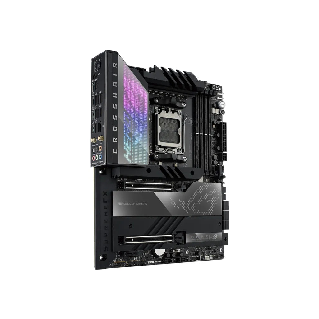 ASUS ROG CROSSHAIR X670E HERO, AMD, Socket AM5, AMD Ryzen™ 7, Socket AM5, DDR5-SDRAM, 192 GB