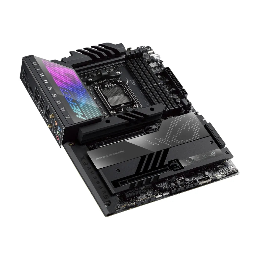 ASUS ROG CROSSHAIR X670E HERO, AMD, Socket AM5, AMD Ryzen™ 7, Socket AM5, DDR5-SDRAM, 192 GB