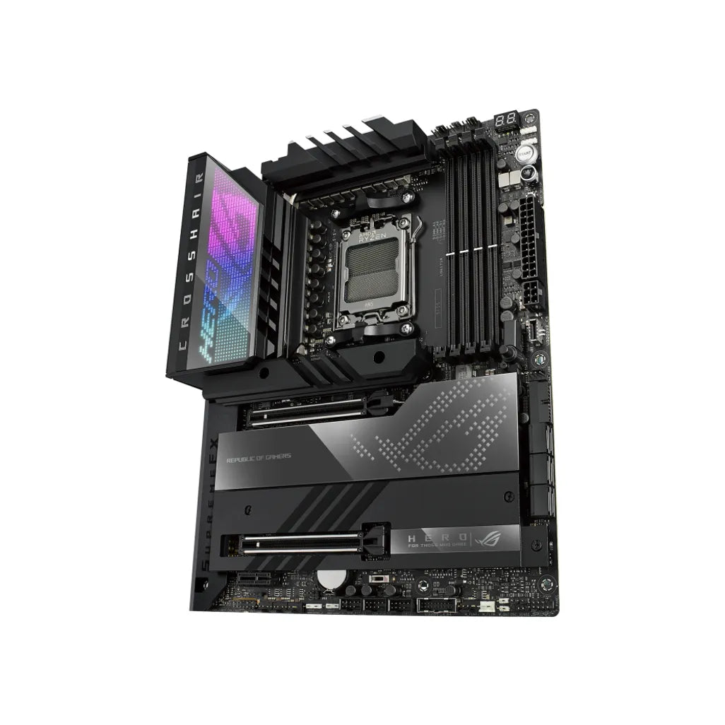 ASUS ROG CROSSHAIR X670E HERO, AMD, Socket AM5, AMD Ryzen™ 7, Socket AM5, DDR5-SDRAM, 192 GB