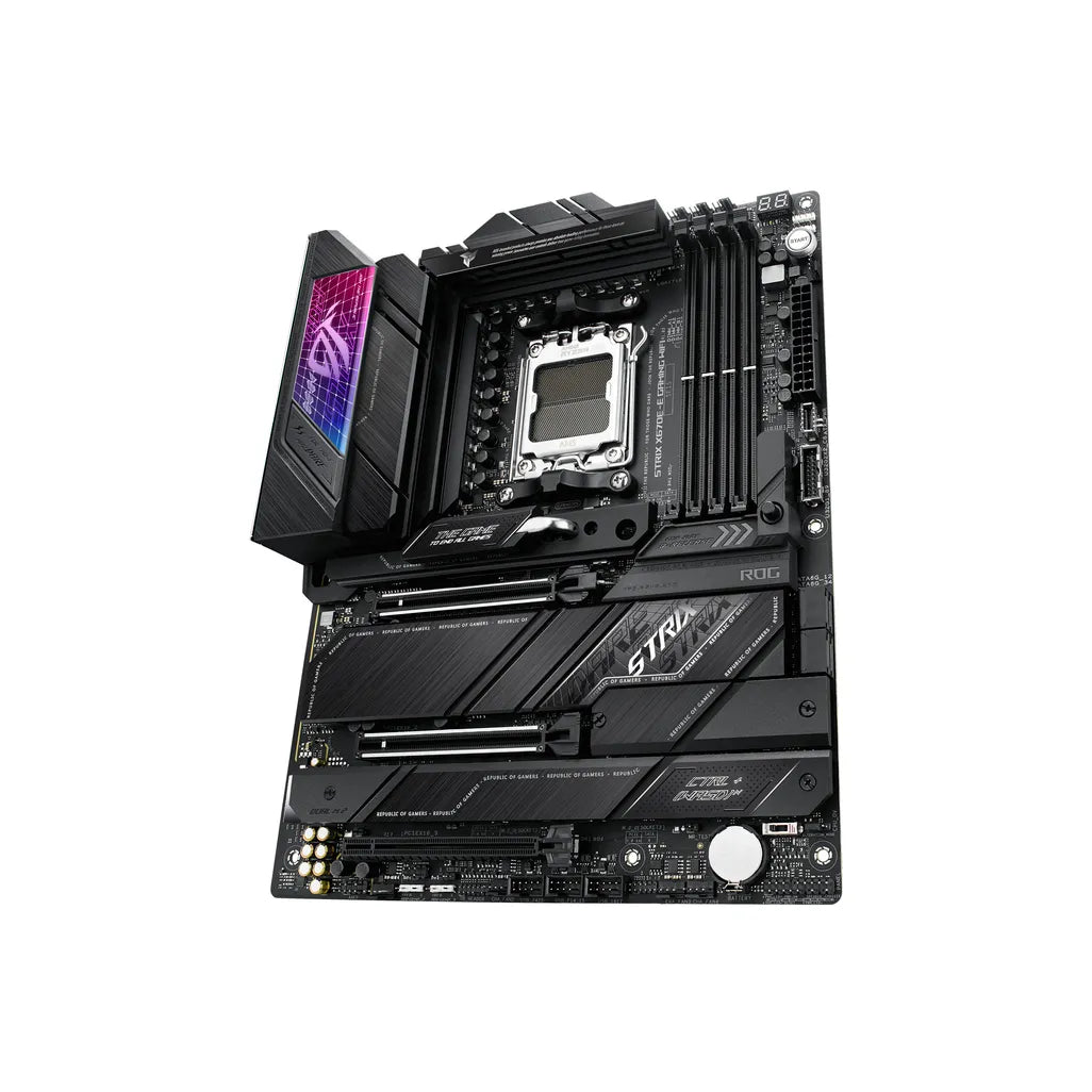 ASUS ROG STRIX X670E-E GAMING WIFI, AMD, Socket AM5, AMD Ryzen™ 7, DDR5-SDRAM, 128 GB, DIMM