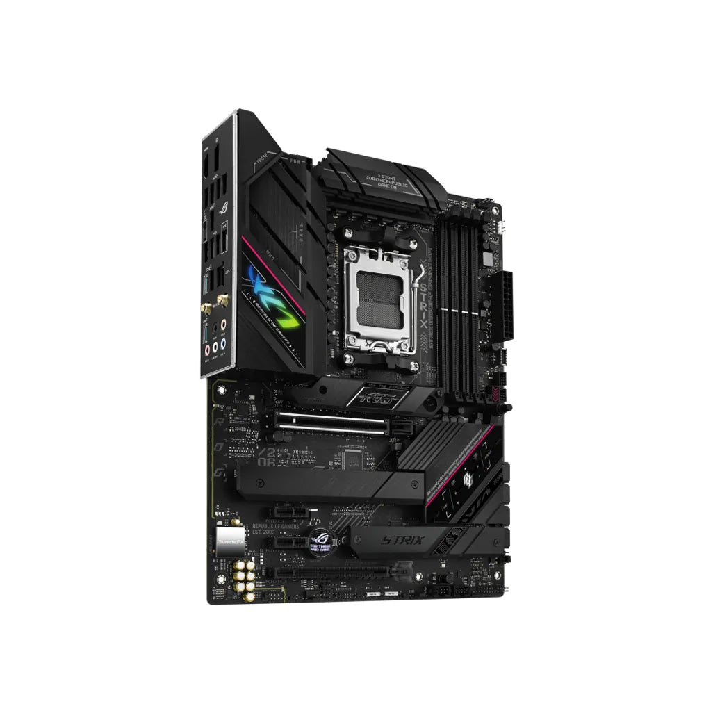 ASUS ROG STRIX B650E-F GAMING WIFI, AMD, Socket AM5, AMD Ryzen™ 7, Socket AM5, DDR5-SDRAM, 128 GB