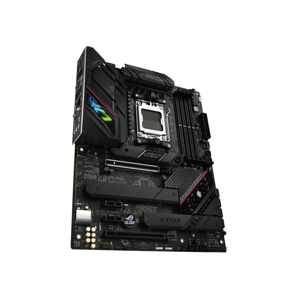 ASUS ROG STRIX B650E-F GAMING WIFI, AMD, Socket AM5, AMD Ryzen™ 7, Socket AM5, DDR5-SDRAM, 128 GB