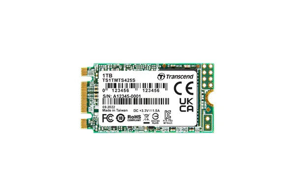 TRANSCEND 1 TB MTS425S M.2 SATA 3 2242 SSD 3D NAND - CACHELESS