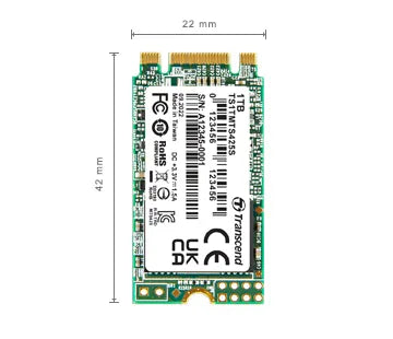 TRANSCEND 1 TB MTS425S M.2 SATA 3 2242 SSD 3D NAND - CACHELESS - image 4