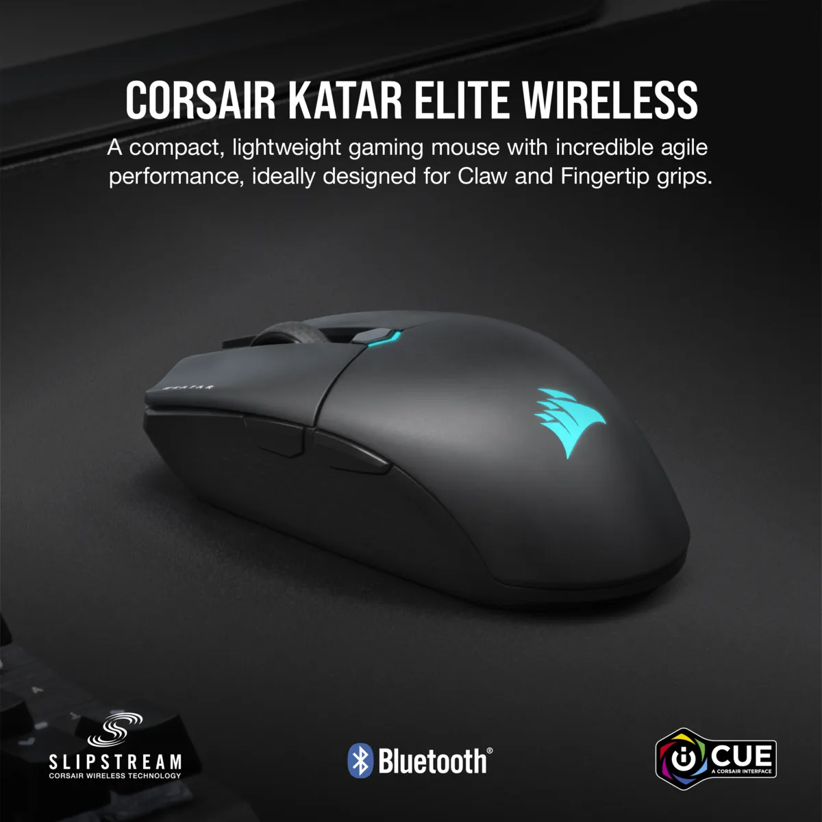 Corsair KATAR ELITE Wireless Ultra-Light Gaming Mouse; 26000 DPI; Black. - image 14