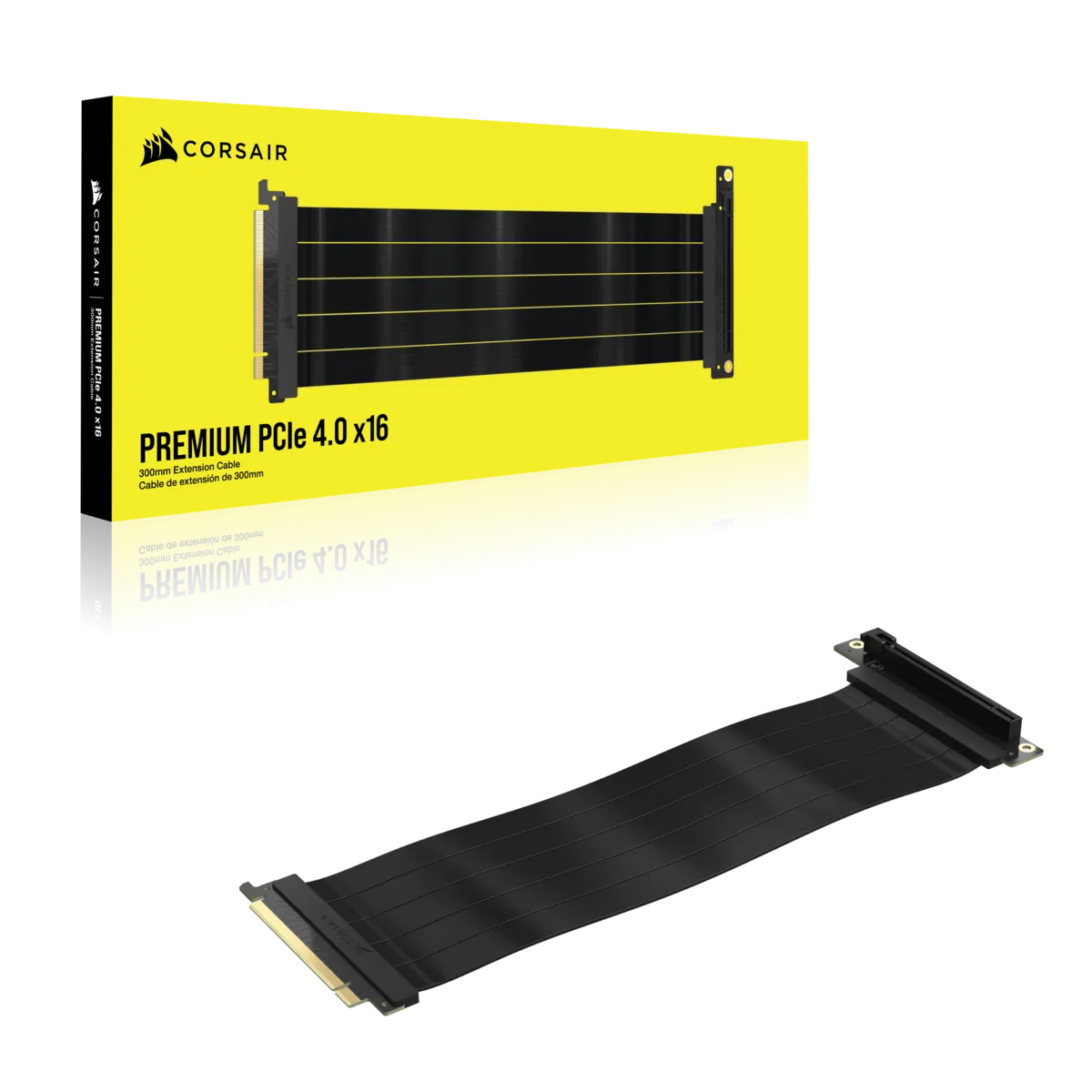 Corsair Premium PCIe 4.0 x16 Extension Cable; 300mm - image 8