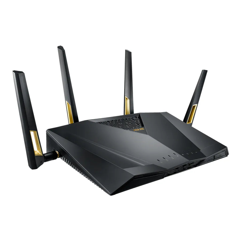 ASUS RT-AX88U, Wi-Fi 6 (802.11ax), Dual-band (2.4 GHz / 5 GHz), Ethernet LAN, 4G, Black, Tabletop router