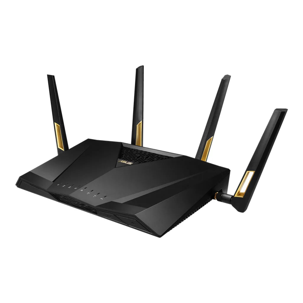ASUS RT-AX88U, Wi-Fi 6 (802.11ax), Dual-band (2.4 GHz / 5 GHz), Ethernet LAN, 4G, Black, Tabletop router