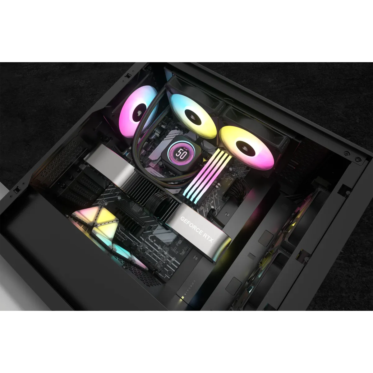 Corsair iCUE H100i ELITE LCD XT 240mm Liquid CPU Cooler AMD: AM5; AM3/4; sTRX4; sTR5 | Intel LGA: 1700/1851; 115X; 1200; 2011 - image 2