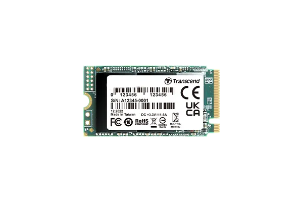 Transcend 512GB MTE400 PCI-E GEN 3x4 M.2 2242 SSD 3D TLC - 2000 MB/s Read 900 MB/s Write - 200 TBW - image 2