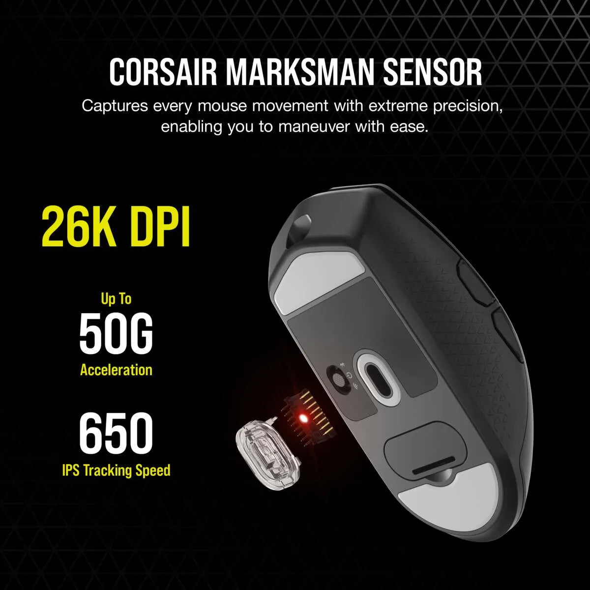 Corsair KATAR ELITE Wireless Ultra-Light Gaming Mouse; 26000 DPI; Black. - image 20