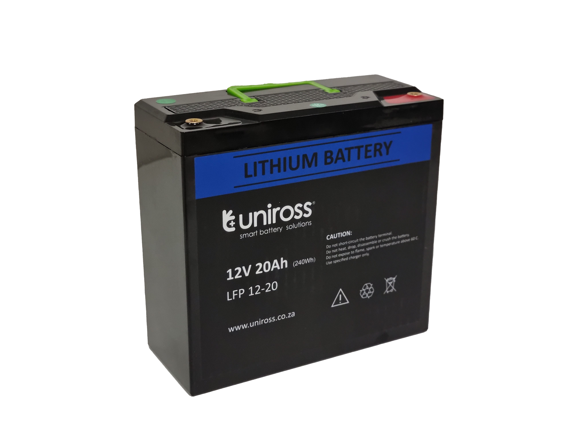 Uniross 12.8V 20Ah (256Wh) LiFEPO4 battery | UR-BAT-LiFePO4-12-20 - image 3