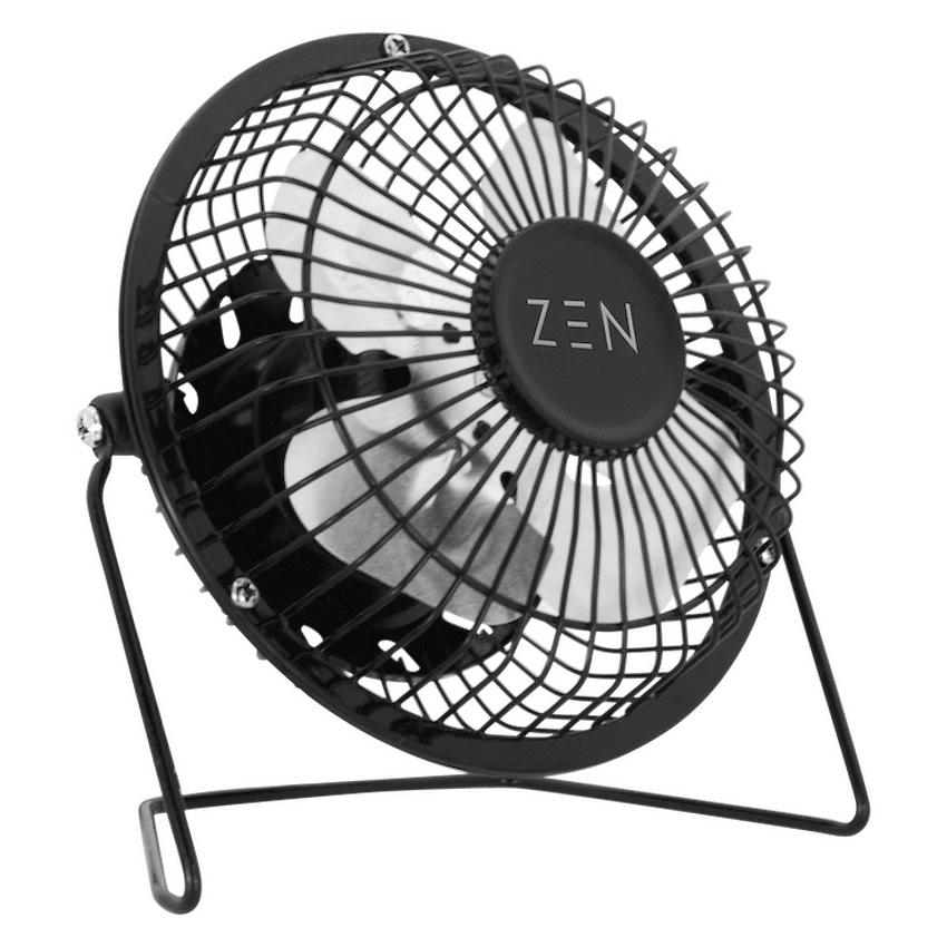 ZEN Cool Series 4" Mini Desk Fan - Black - image 10