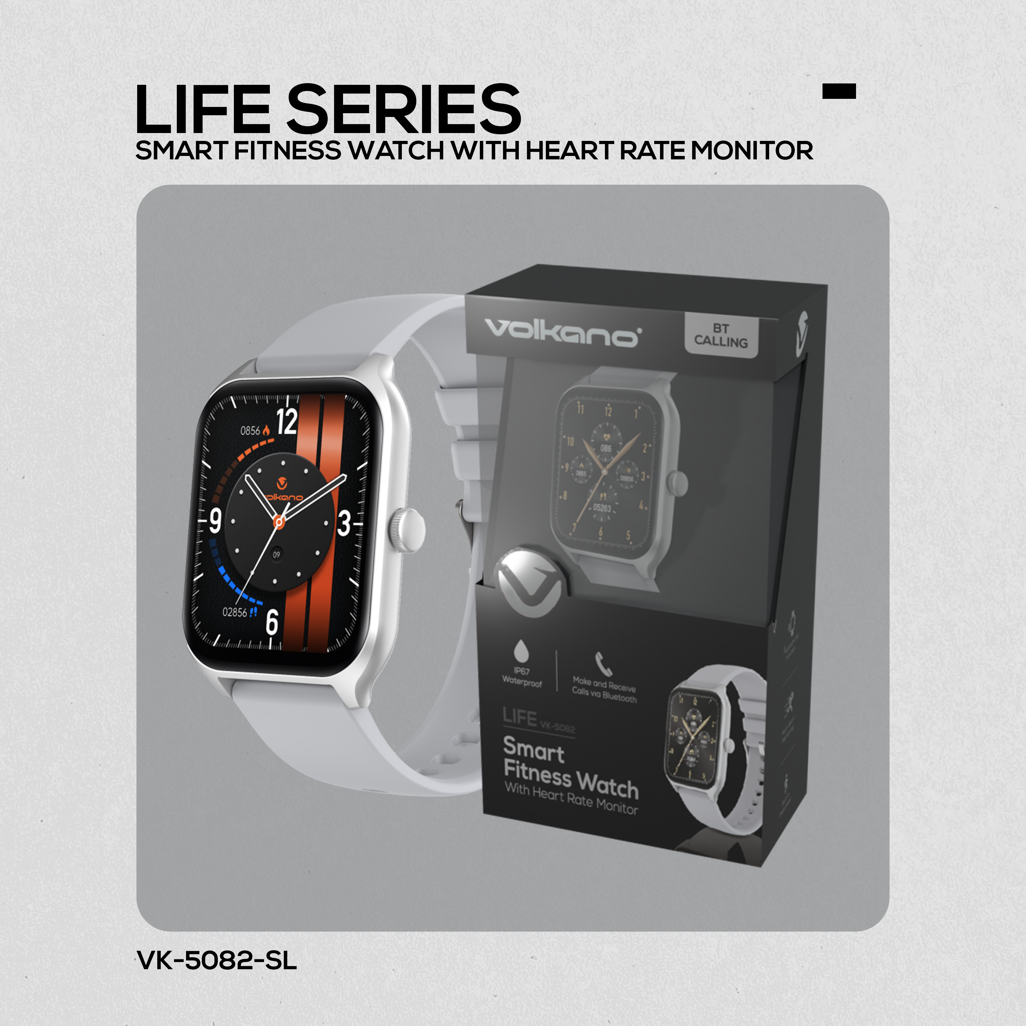 Volkano Life Series Smart Watches - Silver