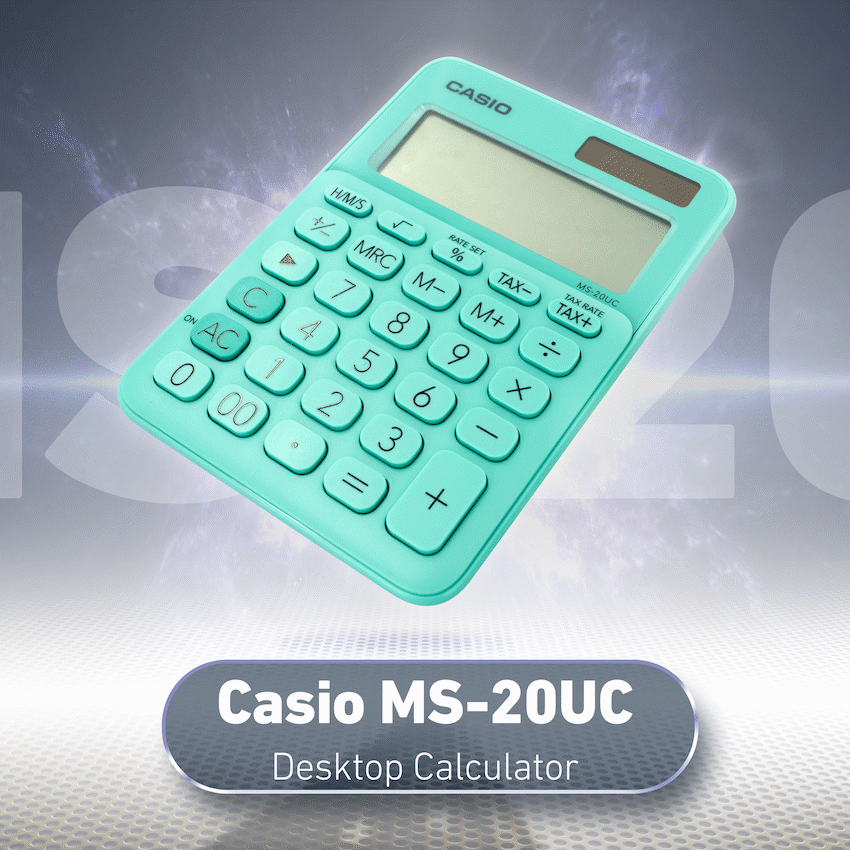 Casio MS-20UC - Desktop calculator 12 Digit - Green - image 10