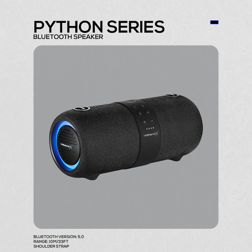 VolkanoX Python Series Bluetooth Speaker - Black - image 10