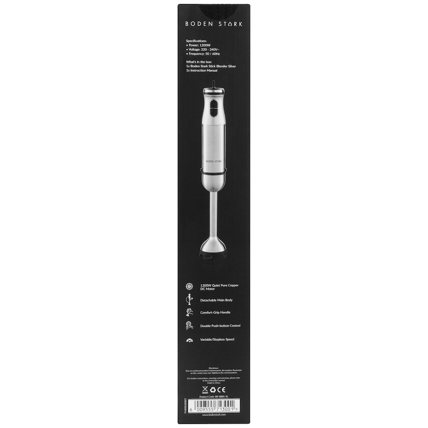 Boden Stark Stick Blender Silver - image 10