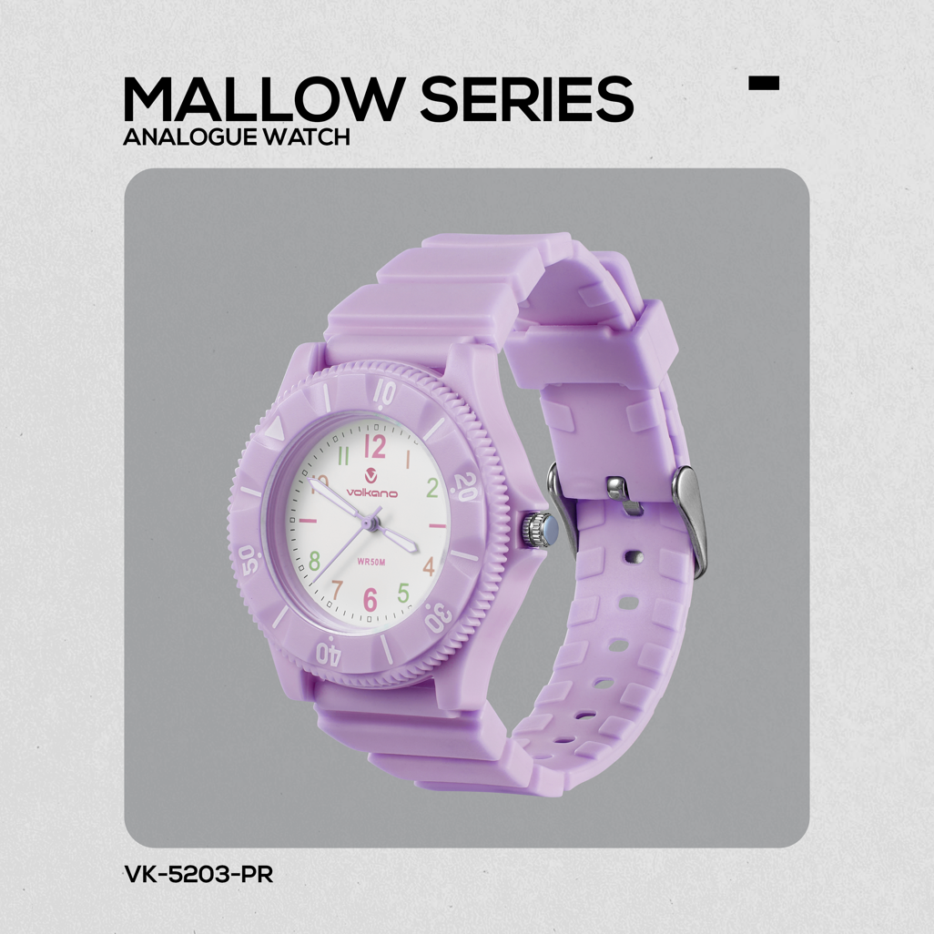 Volkano Mallow Series Kids Analogue Watch - Purple