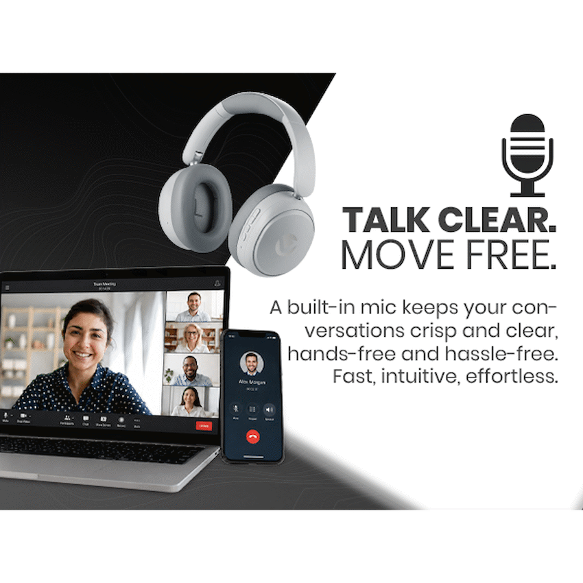 Volkano Lexi Bluetooth Headphone with ANC - Grey - image 10