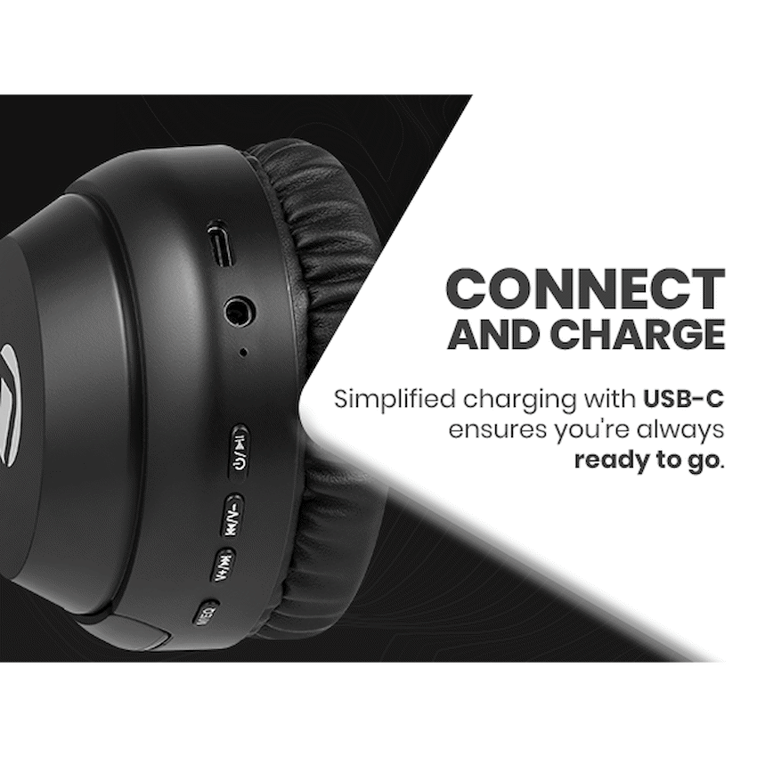 Volkano Cosmic 2 Series Bluetooth Headphones - Black - image 10
