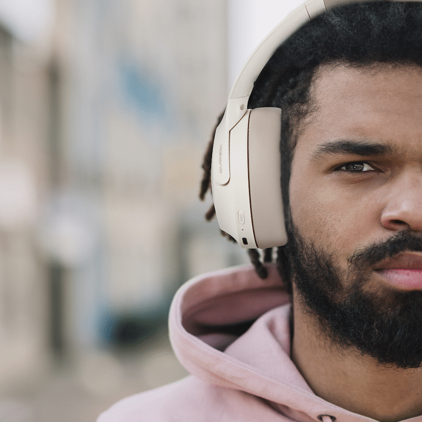 Volkano Odyssey ANC Bluetooth Wireless Headphone - Nude - image 10