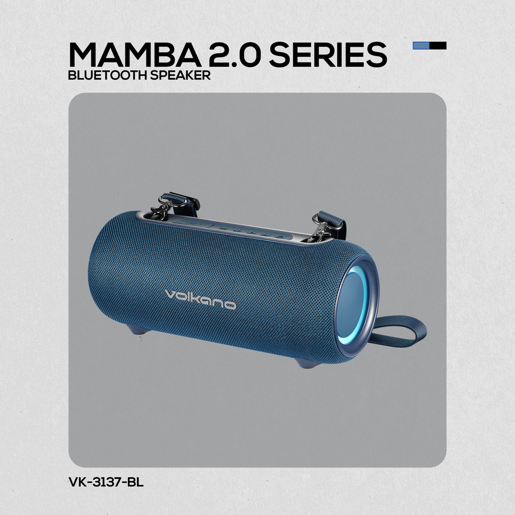Volkano Mamba 2.0 Series Bluetooth Speaker - Blue