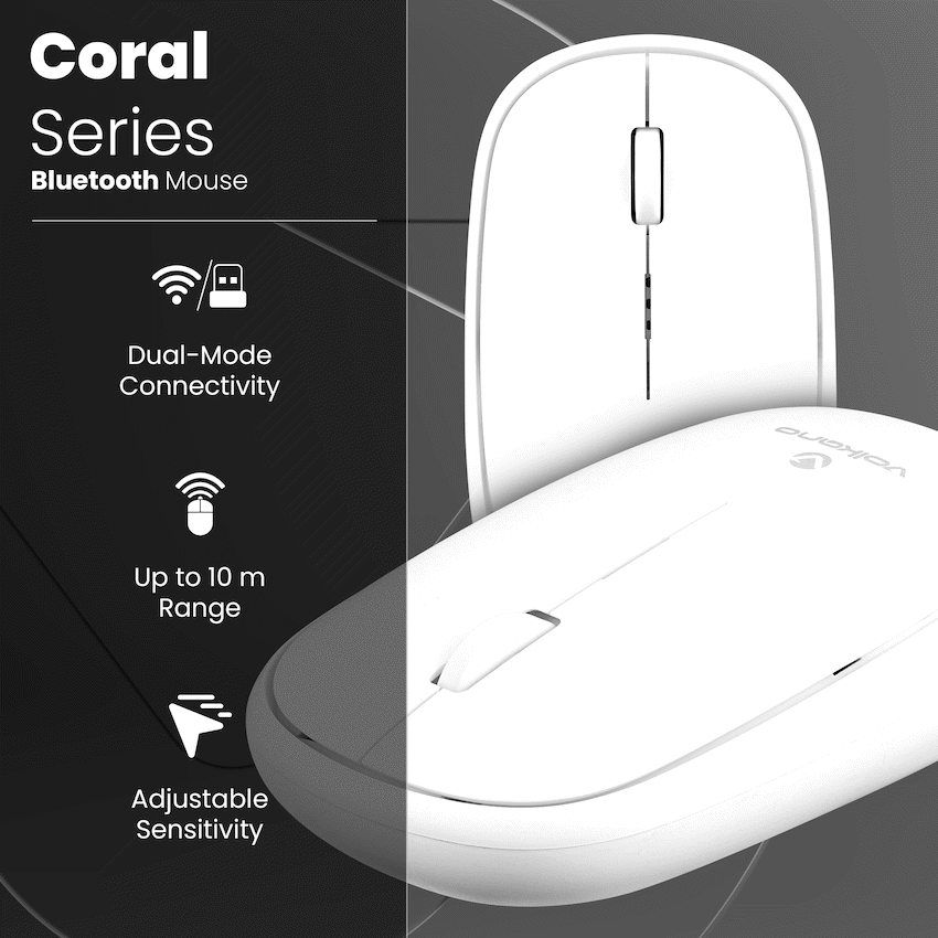 Volkano Coral series Bluetooth Wireless Mouse - White - image 10