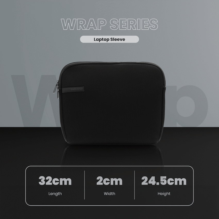 Volkano Wrap series 13.3" Laptop sleeve Black - image 10