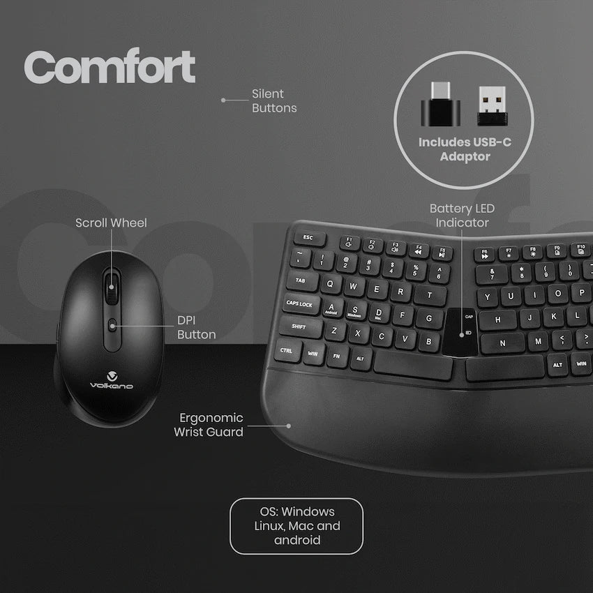 Volkano Vulcan Series Bluetooth Wireless Keyboard and Mouse - image 10