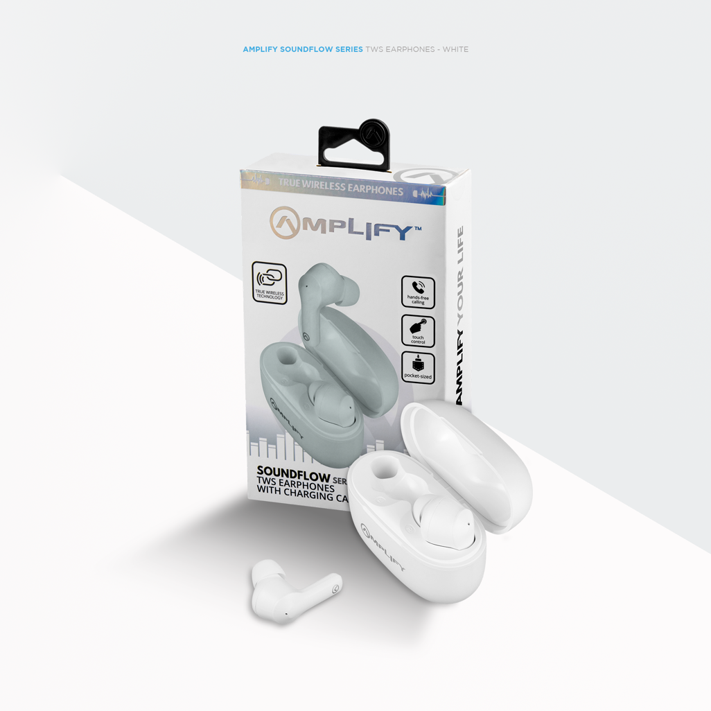 Amplify Soundflow Series TWS Earphones  - White