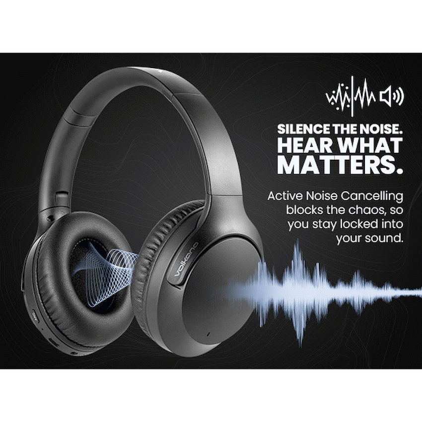 Volkano Odyssey ANC Bluetooth Wireless Headphone - Black - image 10
