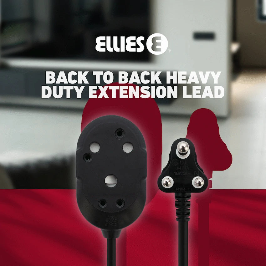 Ellies Back to Back Heavy Duty Extension Lead - 3m - image 10