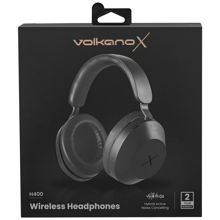 VolkanoX H400 Hybrid Active Noise Cancellation Headphones - Black - image 10