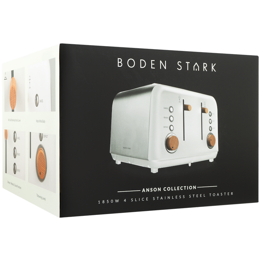 Boden Stark Anson Collection 4 Slice SS Toaster White - image 10