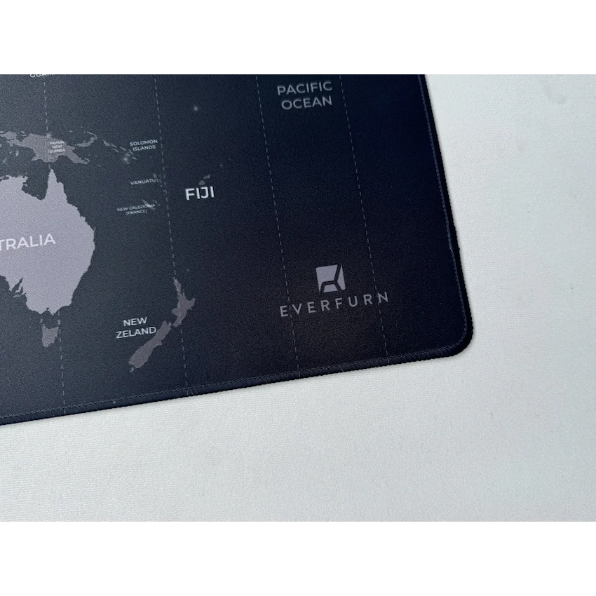Everfurn Desk Mat - World Map - Large - Black - Non-Slip - image 10