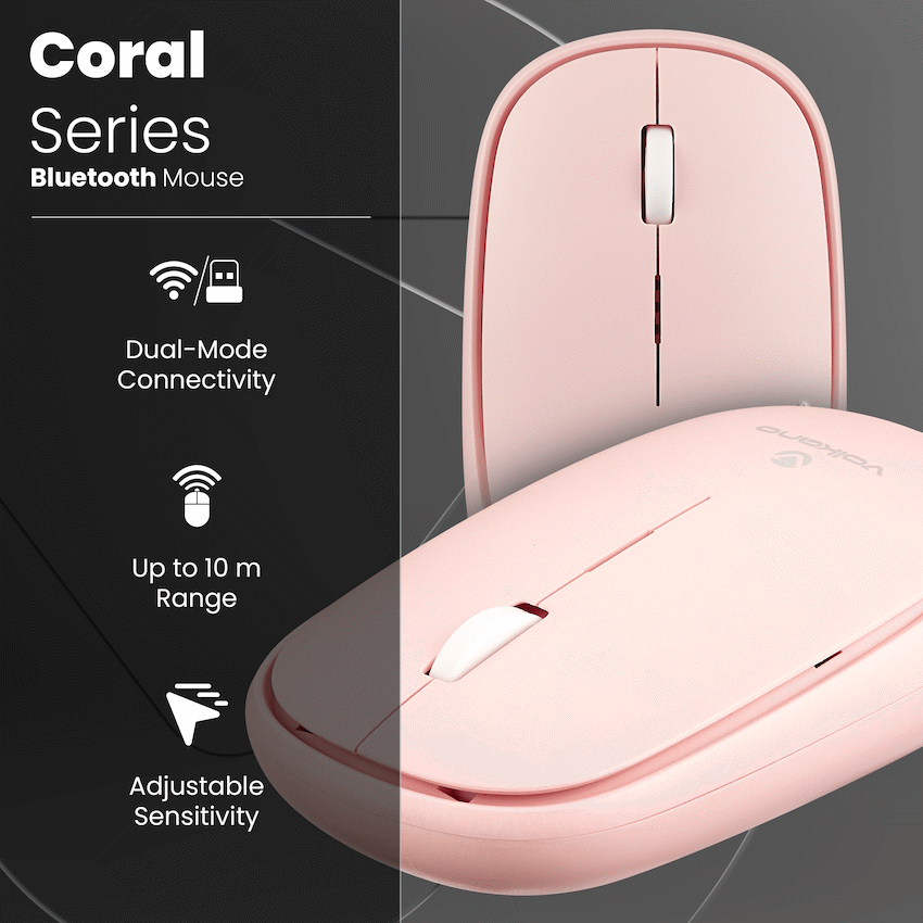 Volkano Coral series Bluetooth Wireless Mouse - Pink - image 10