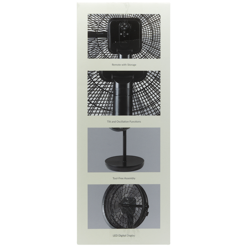 Boden Stark LED Display Stand Fan - Black - image 10
