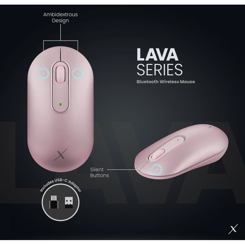 VolkanoX Lava Bluetooth Wireless Mouse - Rose - image 10