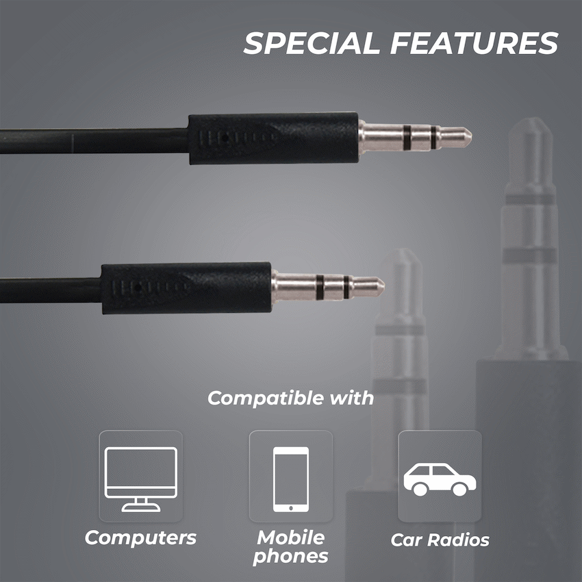 Bounce Cord Series AUX Cable - Black - image 10