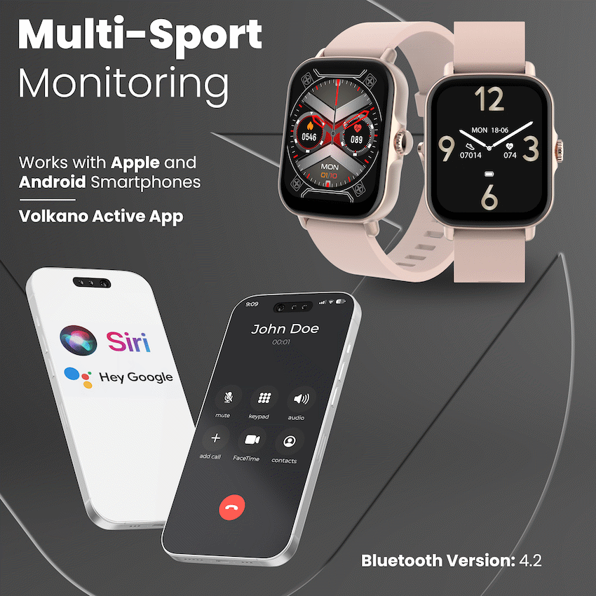 Volkano Active Tech Serene series Watch with heart rate monitor - Gold - image 10