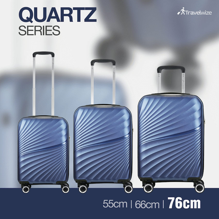 Travelwize Quartz PP 76cm 4-Wheel Spinner Luggage - Navy - image 10