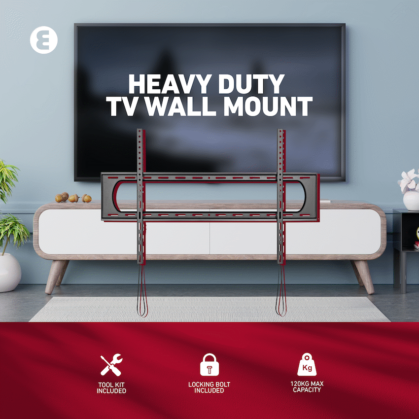 Ellies Solid series Fixed Heavy Duty Tv Wall Mount For 60" - 120" TVs - image 10