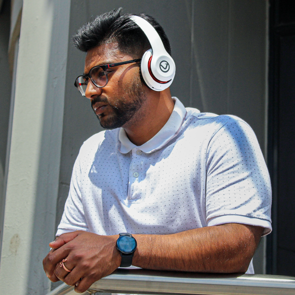 Volkano Impulse Series Bluetooth Headphones - White