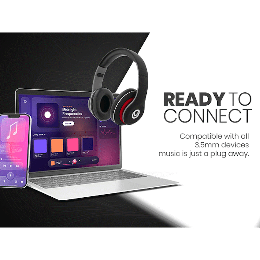Volkano Falcon Headphones with Microphone - Black - image 10