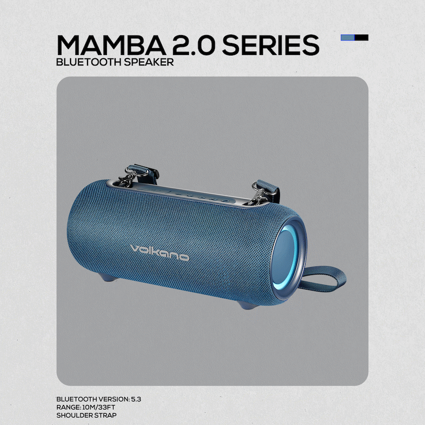 Volkano Mamba 2.0 Series Bluetooth Speaker - Blue - image 10