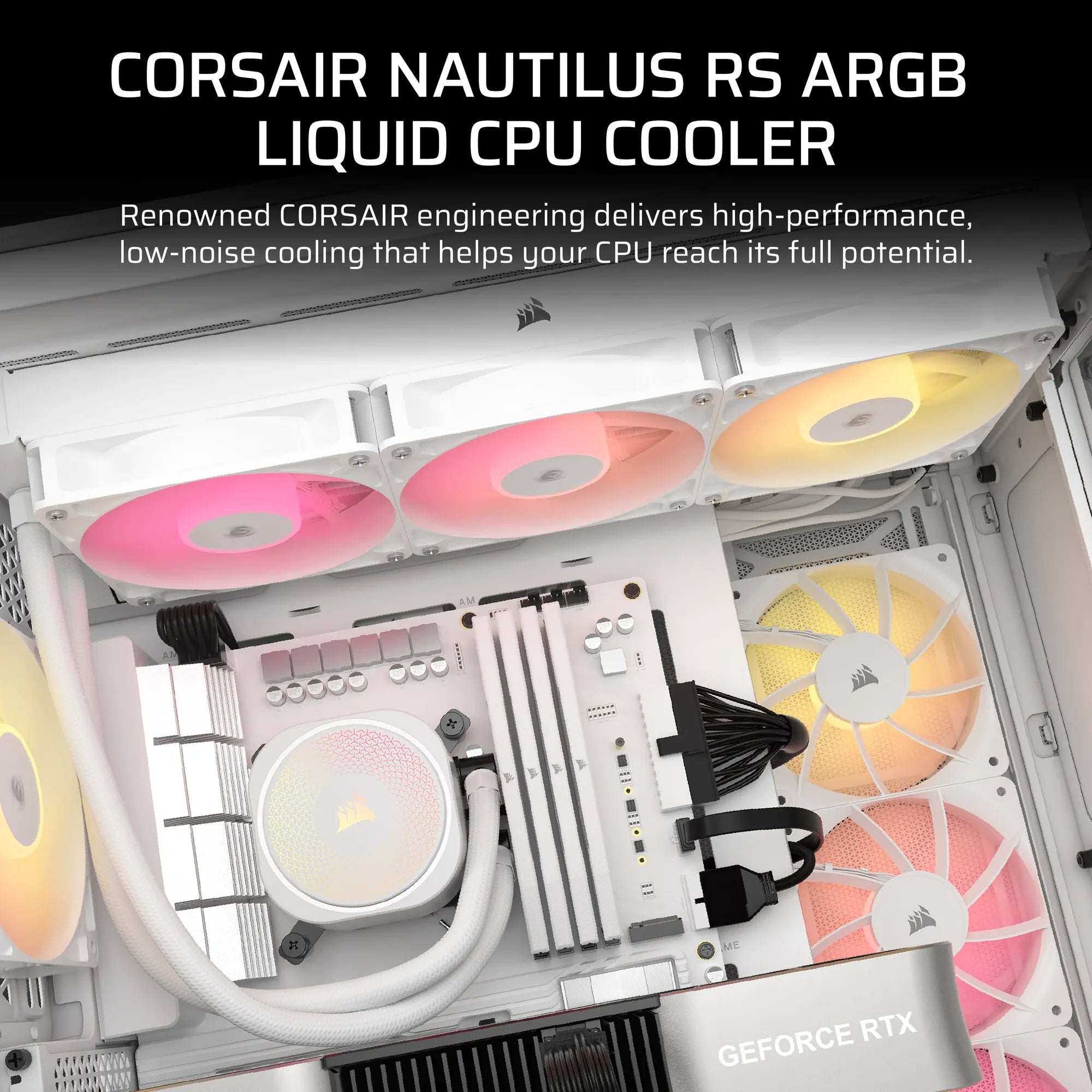 Corsair NAUTILUS 240 ARGB; 240mm Radiator; Liquid CPU Cooler;Intel® LGA 1851/1700; AMD® AM5/AM4 - image 2