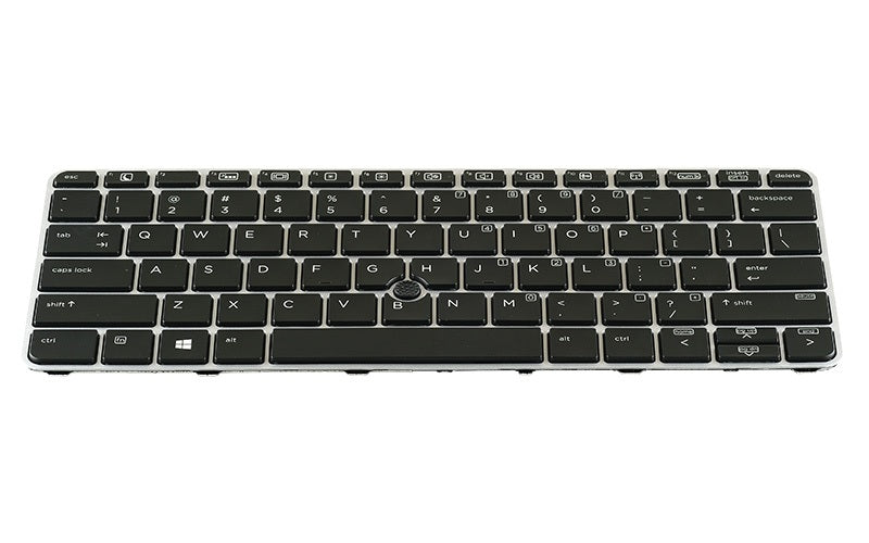 HP EliteBook 820 G3 Keyboard with back-lit keys and silver frame